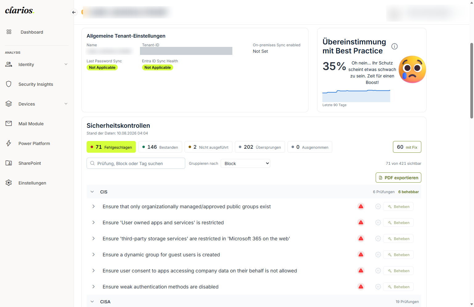 Security Insights overview